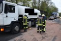 A 4 Rich Olpe vor Rodenkirchener Bruecke Heizoel LKW verliert Heizoel P24